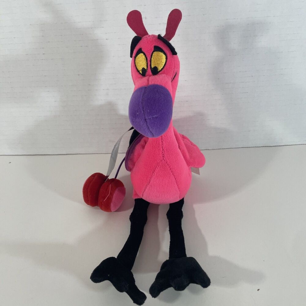 NEW Retired Disney Store Fantasia Flamingo Mini Bean Bag Plush